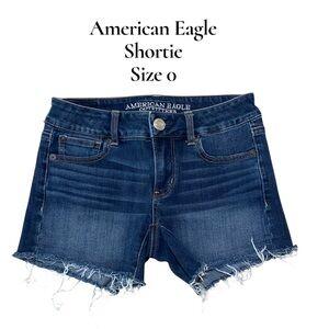 American Eagle~360° Super Stretch~Shortie Shorts~Size‎ 0